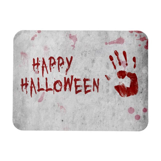 Íman Bloody Handprint Halloween (Horizontal)