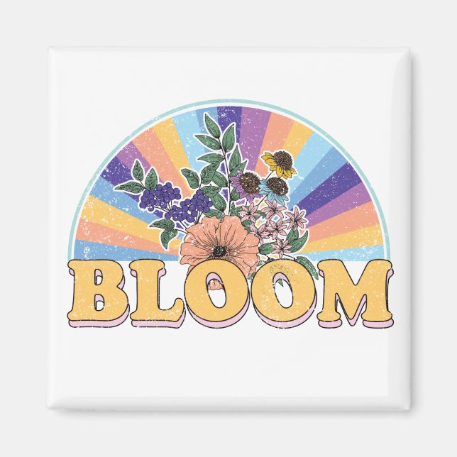 Íman Bloom Retro Floral (Frente)