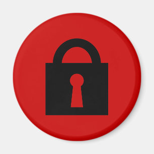 Íman Bloquear. Ícone Secreto ou Confidencial Superior.