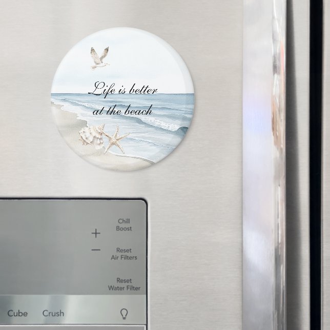 Íman Blue Beach Ocean Starfish Sea Birds  (In Situ (Fridge))