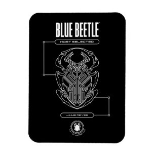 Íman Blue Beetle Scarab Tech Graphic