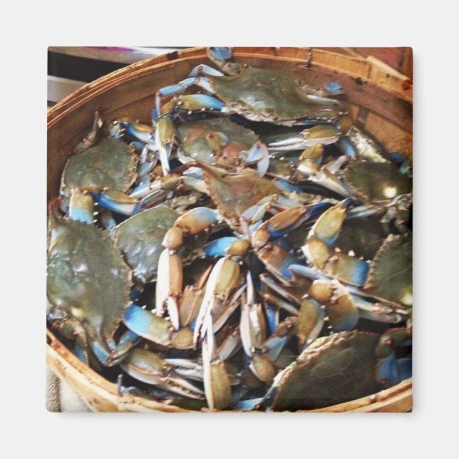 Íman Blue Crab Bushel (Frente)