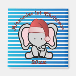 Íman Blue Custom Baby Boy Name Primeiro Natal 2022