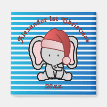 Blue Custom Baby Boy Name Primeiro Natal 2022