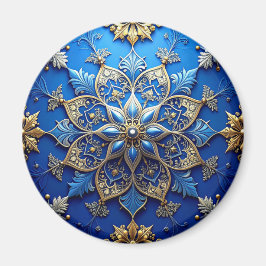 Íman Blue Decorative Christmas Holiday Magnet