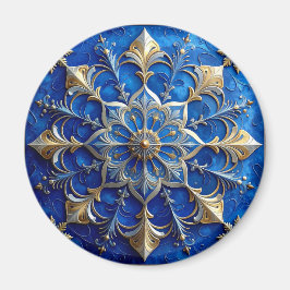 Íman Blue Decorative Christmas Holiday Magnet