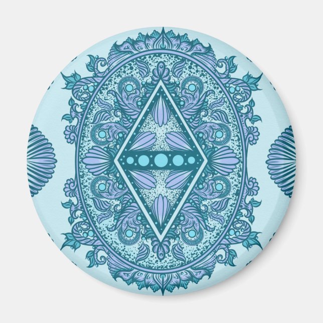 Íman Blue Diamond Mandala (Frente)
