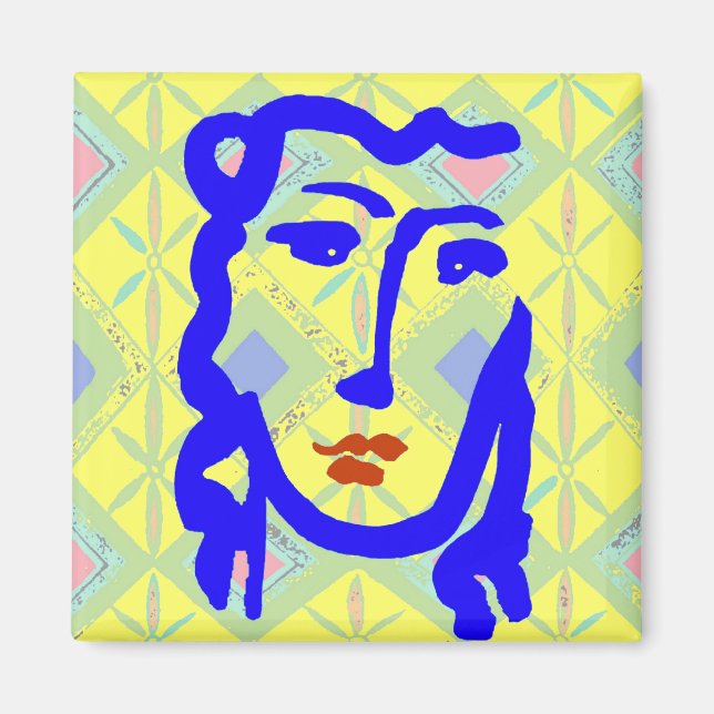 Íman Blue Face Girl (Frente)