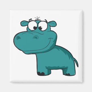 Íman Blue Happy Hippo