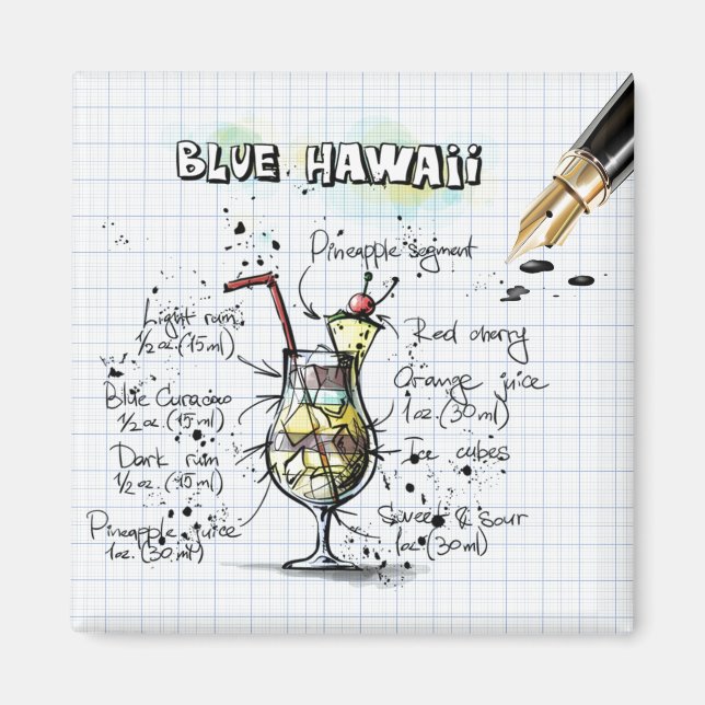 Íman Blue Hawaii (Frente)