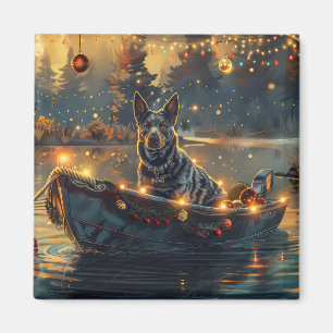 Íman Blue Heeler Natal Festivo Viagem