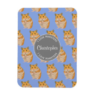 Íman Blue I ama Hamsters Hamster Patterno