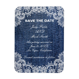 Íman Blue Jean Denim E Lace Salvar A Data