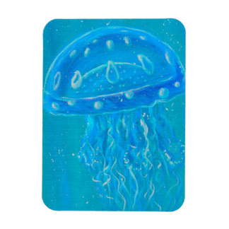 Íman Blue Jellyfish Painting