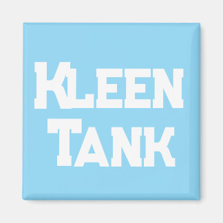 Íman Blue Kleen Tank Logo Ondas Tipografia Água