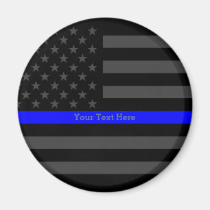 Íman Blue Line fino personalizado exprime a bandeira