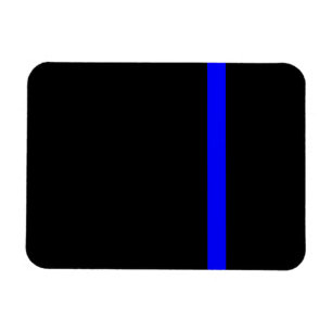 Íman Blue Line fino simbólico no preto