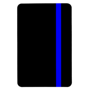Íman Blue Line fino simbólico no preto