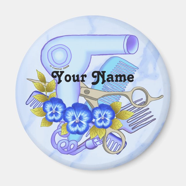 Íman Blue Pansy Beautician (Frente)