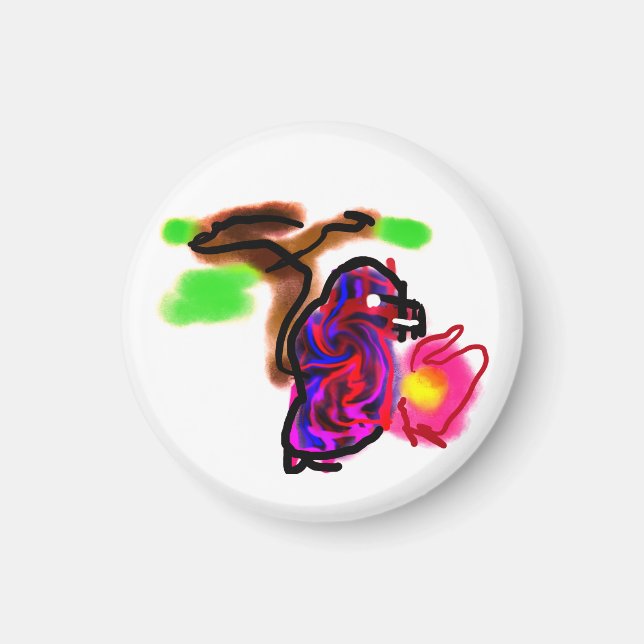 Íman Blue parrot  (Frente)