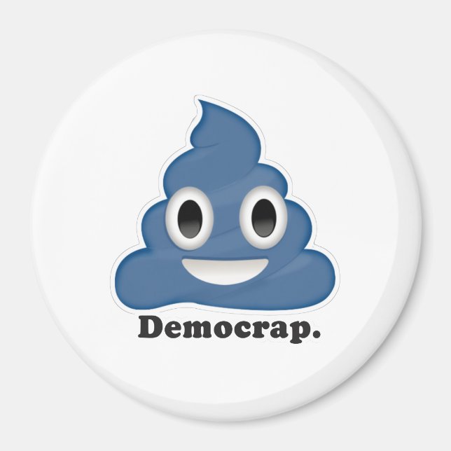 Íman Blue Poo Democrap - (Frente)