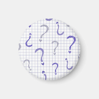 Íman Blue question mark seamless pattern
