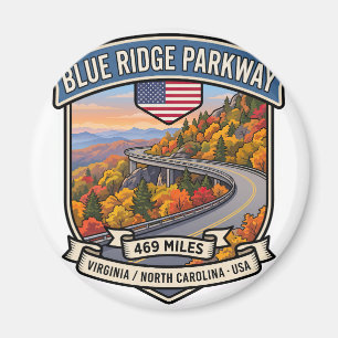 Íman Blue Ridge Parkway Estrada Cênica dos Apalaches