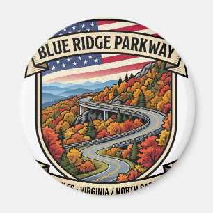 Íman Blue Ridge Parkway North Carolina Rota Cênica