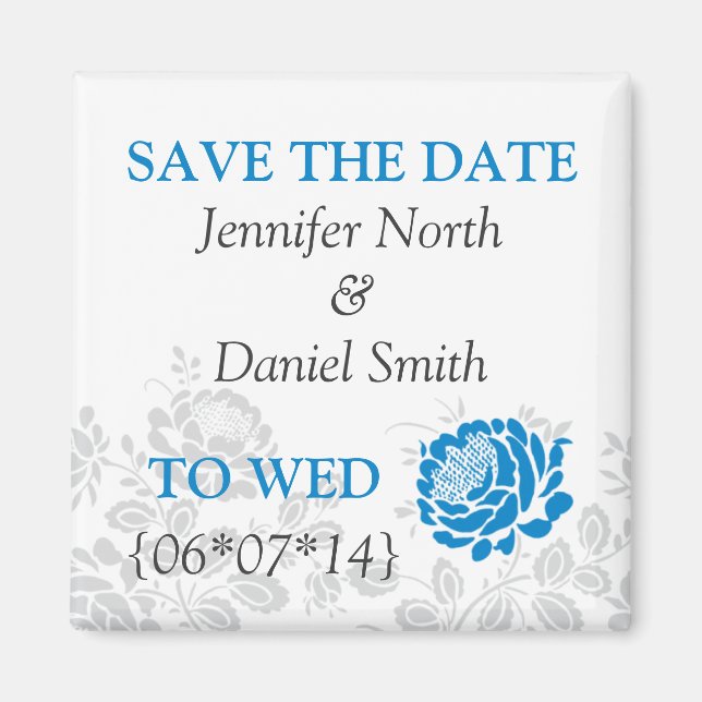 Íman Blue Save The Dates (Frente)