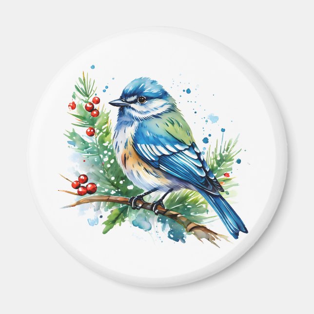 Íman Bluebird at Christmas (Frente)