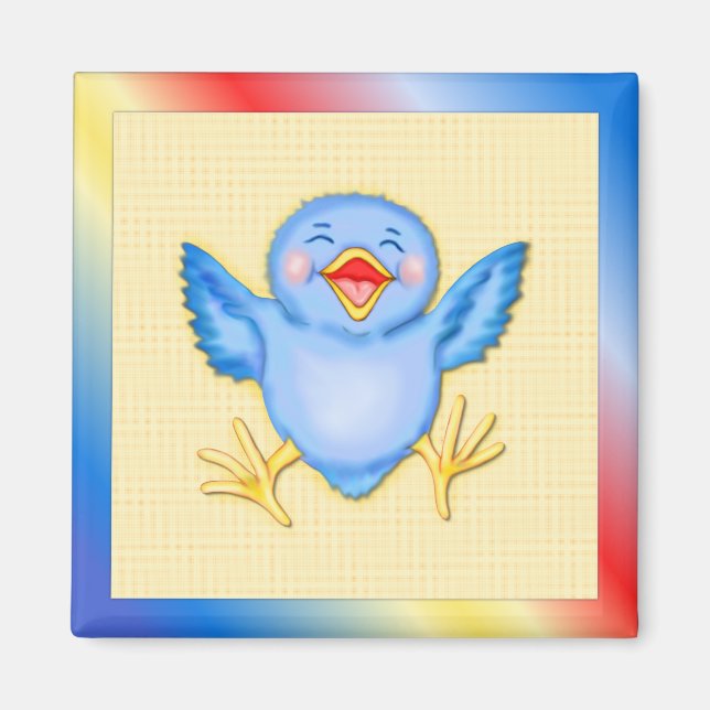 Íman Bluebird da felicidade (Frente)