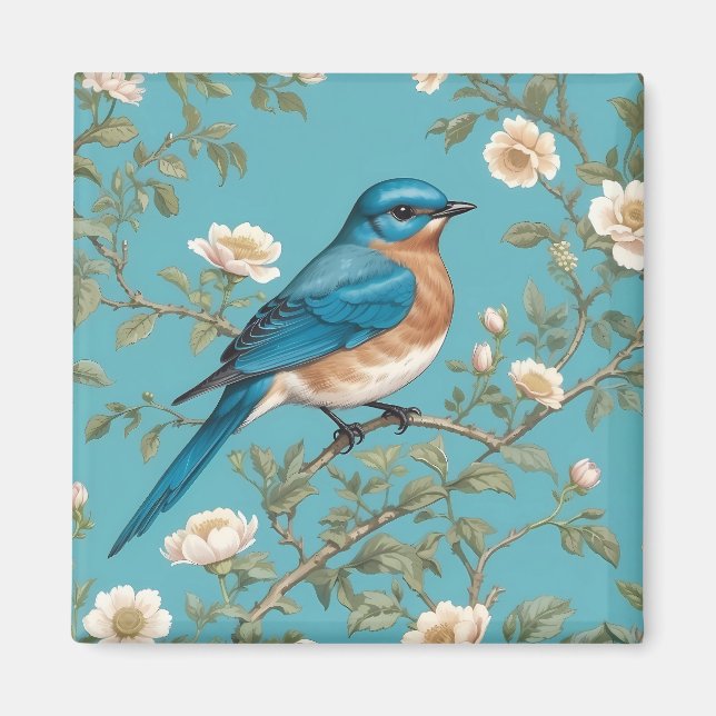 Íman Bluebird William Morris Inspirou Turquois (Frente)