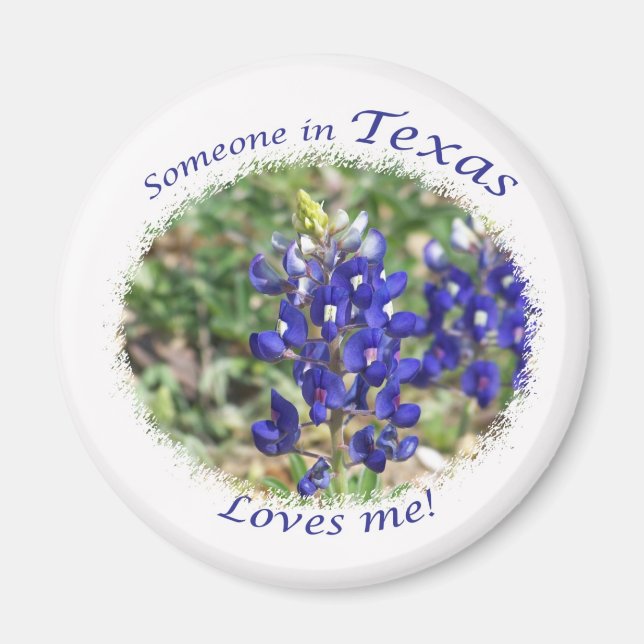 Íman Bluebonnet Alguém no Texas me ama (Frente)