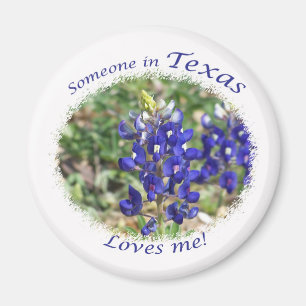 Íman Bluebonnet Alguém no Texas me ama de magneta
