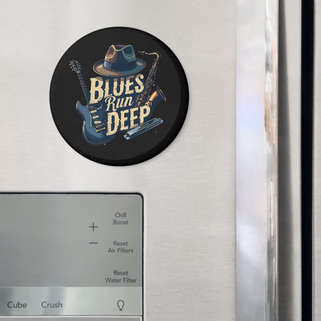 Íman Blues Music Retro Aestético Vintage Jazz (In Situ (Fridge))