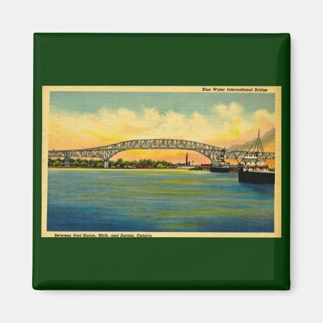 Íman Bluewater Bridge Port Huron Michigan (Frente)