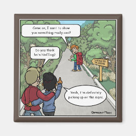 Íman Bluffing Engraçado Magnet