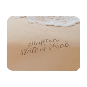 Íman Bluffton Estado de Espírito Escrito na Areia Praia