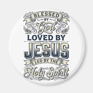 Íman Blusa Vintage Espírito Santo Jesus Abençoado Por D