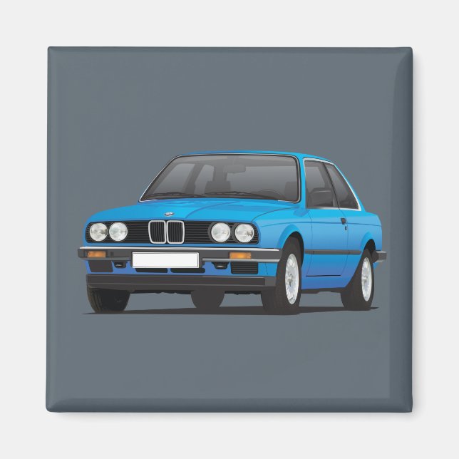 Íman BMW E30 (série 3) azul (Frente)