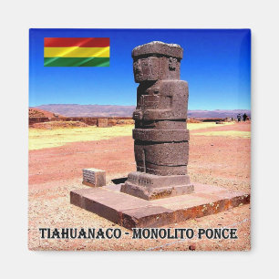 Íman BO - Bolívia - Tiahuanaco - Ponce Monolith