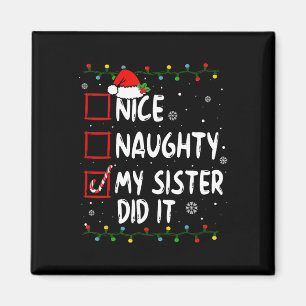 Íman Boa Noite Minha Irmã Fez Isso Xmas Family Boys Gir
