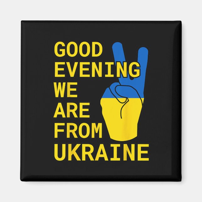 Íman Boa Noite Nós Somos da Ucrânia! (Frente)