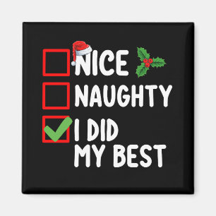 Íman Boa Travessa Eu Fiz Minha Melhor Lista de Natal Fa