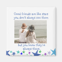 Boas amigas são como estrelas Foto Personalizada