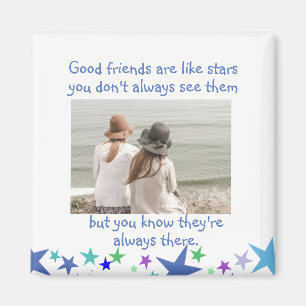 Íman Boas amigas são como estrelas Foto Personalizada