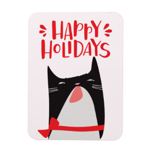 Íman Boas festas - desenhos animados bonitos do gato do