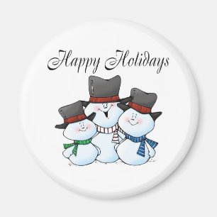 Íman Boas festas família do boneco de neve