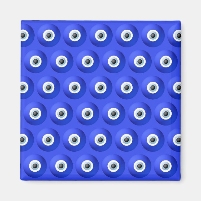 Íman Boas Sortes de Charmes contra o Padrão de Olhos de (Frente)