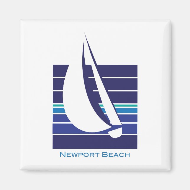 Íman Boat Blues Square_Newport Beach (Frente)